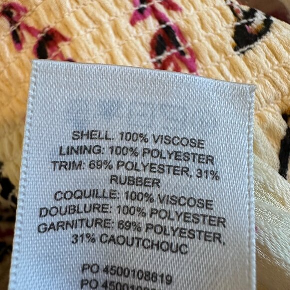 Wilfred Aritzia Lilith Long Sleeve Blouse Shirt Top Paisley Smocked Size Small - Picture 11 of 12